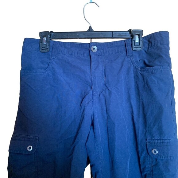 Woolrich Womens Size 8 Blue Cropped Capri Nylon Blend Pants - Picture 2 of 5